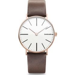 Lambretta Watches Lambretta Unisex Watch Cesare 42 - Brown Leather With Rose Gold