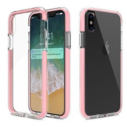 Iphone X Clear Case Iphone 10 Transparent Case Drop Protection Iphone X Case 360 Precise Cutout Iphone X Pink