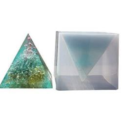 Big DIY Pyramid Resin Mold Set, Large Silicone Pyramid Molds, Jewelry Making Craft Mould Tool, 15cm/5.9