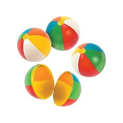 Beach Ball Plastic Easter Eggs