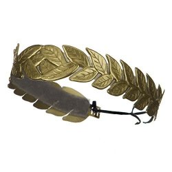 Roman Laurel Leaf Costume Headband Gold