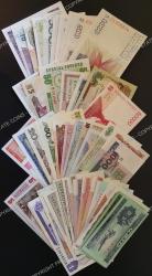 Set Of 50 Different Uncirculated Banknotes Of The World