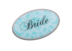 Bride Pin - Oval Aqua