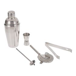 Cocktail Shaker 5 Piece Set Stainless Steel