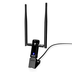 Alfa Network AWUS036AC Long-range Wide-coverage Dual-band AC1200 USB Wireless Wi-fi Adapter W High-sensitivity External Antenna - Windows Macos & Kali Linux Supported