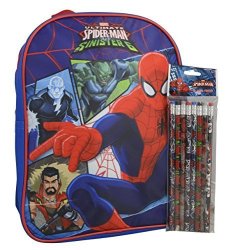 MARVEL - Spiderman 12" Toddler Backpack With Optional Bonus Stationery
