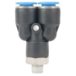 Aircraft - Pu Hose Fitting Y Joint 10MM-1 8 M - 2 Pack