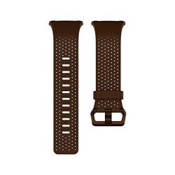 Fitbit Ionic Perforated Leather Accessory Band Cognac Small