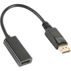 Tuff-Luv Essential 1080P Display Port To HDMI Cable - Black