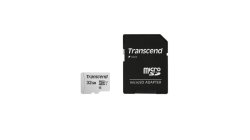 Transcend 300S 32GB Micro Sd UHS-1 U1 CLASS10 - Read 95MB S - Write 45MB S With Adaptor -tlc - TS32GUSD300S-A