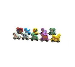 36-PIECE Educational Colorful Wooden Animal Train Set F47-88-1