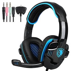 Sades Stereo Gaming Headphone With Microphone Blue SA-708 GT
