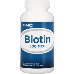GNC Biotin 300 Mcg Dietary Supplement 100 Capsules