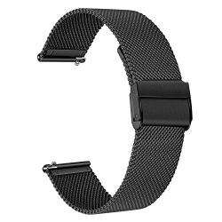For Samsung Galaxy Watch 46MM Gear S3 Frontier Classic Bands Trumirr 22MM Mesh Woven Stainless Steel Watchband Quick Release Strap For Fossil Men's