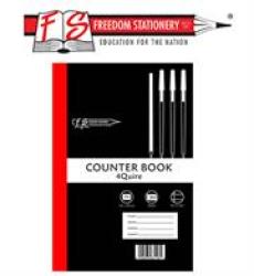 Freedom A4 Feint & Margin 4 Quire Counter Book 384 Pages Pack of 3