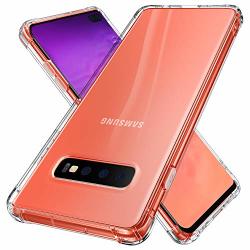 Canshn Samsung Galaxy S10 Plus Case Compatible With Samsung Galaxy S10 Plus Clear Soft Cover Bumper Reinforced Corners Shock Absorption Scratch Protection For Galaxy