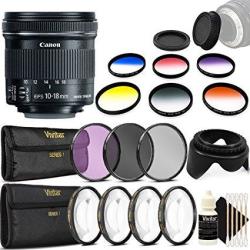Canon Ef-s 10-18MM F 4.5-5.6 Is Stm Lens For Canon Eos 550D 500D 450D 400D And Accessory Kit