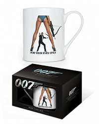 1ART1 GmbH Set: James Bond 007 For Your Eyes Only Photo Coffee Mug 4X3 Inches And 1X 1ART1 Surprise Sticker