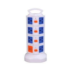 7 Outlets USB Us Power Outlets Tower Power Strip With Surge Protector