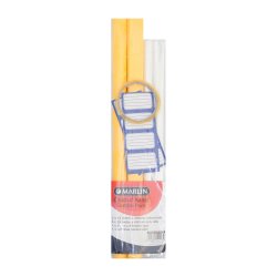 Marlin Colour Kraft Combo Pack: 2 X 1M Colour Kraft Rolls 2 X 1M Poly Rolls 6 Blue Border Labels & 1 Clear Tape 12MM X 20M - Pack Of 25