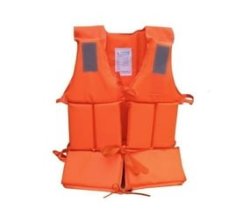 Psm Life Jacket Adjustable Foam Lifejacket For Adults - Orange