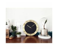 35CM Flare Metal & Wood Wall Clock - Designed By Chantal Drenthe