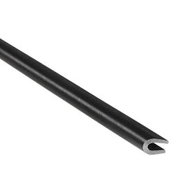 Trim-lok Neoprene Rubber Edge Trim Fits 1 8" Edge 5 16" Leg Length Rounded Profile Edge Length 25 Feet