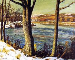 Edward Willis Redfield The Old Elm 1906 Pennsylvania Academy Of The Fine Arts 30" X 24" Fine Art Giclee Canvas Print Unframed Reproduction