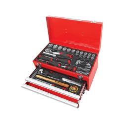 : 68PC 1 2" Dr. 2-DRAWER Chest Tool Set Metric - T47112