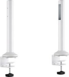LUMIN Lumi Slatwall Desk Mounting Pole Up To 50KG White
