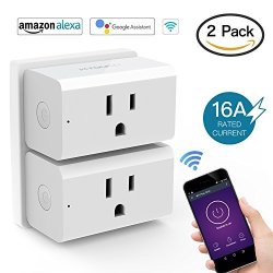 16A Wifi Smart Plug Smart Outlet Works With Amazon Alexa And Ifttt Google Assistant Remote Control Your Devices From Anywhere 2 Pack