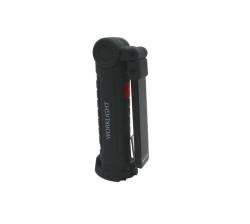 Rugged Rubber Rechargeable Foldable 2-1 Cob Light With Belt Clip