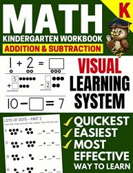 Math Kindergarten Workbook: Addition And Subtraction Numbers 1-20 Activity Book With Questions Puzzles Tests Grade K Math Workbook