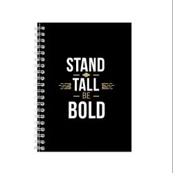 Tall A5 Notebook Spiral Lined Hip Hop Bear Lovers Graphic Notepad Gift 191