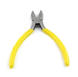 Side wire Cutter - Beading Tools - Yellow Pvc Coated Steel Bar Handles - 93x110x8.50mm