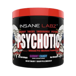 Psychotic Pre-workout Powder 216G Assorted - Gummy Candy