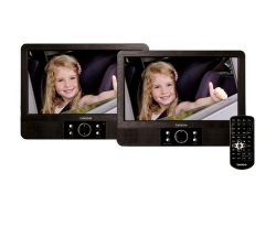 Lenco Mes-404 9 Dual Screen Portable Dvd Player With Usb Sd And Bracket
