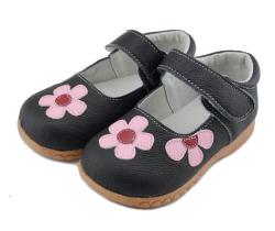 Sandq Baby Genuine Leather Shoes For Girls - Black 10
