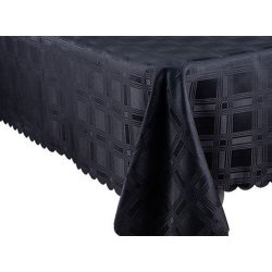 Black Dobby Tablecloth 250CM Round
