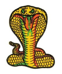 Cobra Snake Embroidered Sew Iron On Patch CB-01
