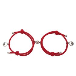 Woven Couple Magnetic Bracelet Set