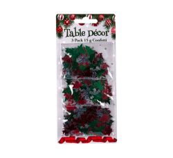 Christmas Table Decor Confetti Tree Shaped 15G 3PACK- 3PACK
