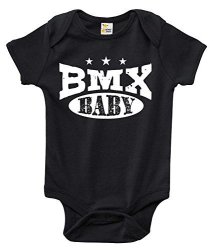 Bmx Baby Baby Bodysuit Cute Biking Baby Clothes For Infant Boys And Girls 3-6 Months Black