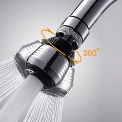 Wwahuayuan 1 Pcs 360 Degree Water Bubbler Swivel Water Saving Tap Aerator Diffuser Faucet Nozzle Filter Adapter For Bathroom Kitchen