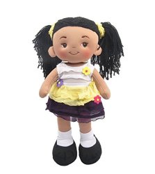 Linzy Plush 16 Yellow Aissa Rag Doll For Girls Soft Plush Rag Doll Sleeping Cuddle Buddy For Toddlers Infants And Babies Mu Ecas De Trapo