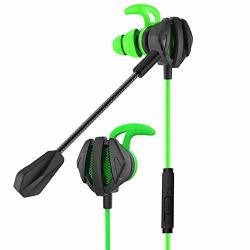 Uksat G6 Wired Stereo Headset Detachable Universal In-ear Headphones 3D Stereo Headphones With Dual Microphones Suitable For PC Games