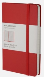 Moleskine Classic Red Pocket Squared Notebook