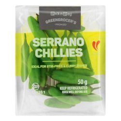 Serrano Chillies 50G