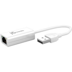J5 Create - USB 2.0 Ethernet Adapter - White