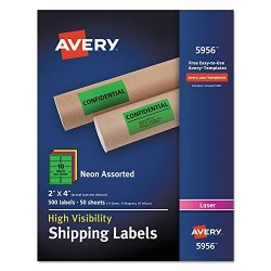 AVE5956 - Averyreg Neon Shipping Labels